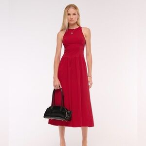 knee length dresses for ladies Cowl Neck Slip Dress – Melie Bianco